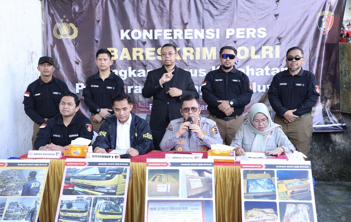 Bareskrim Polri Ungkap Peredaran Daging Domba Impor Kedaluwarsa di Tangerang