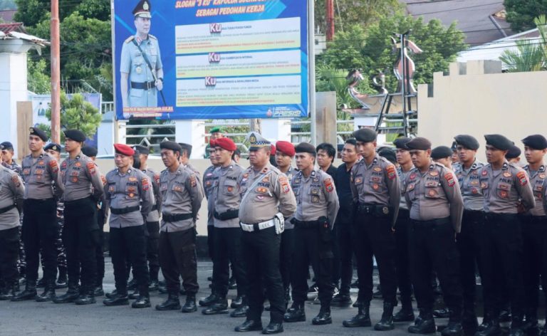 Kesiapan penuh dalam menjaga keamanan dan ketertiban di wilayah Tahuna.