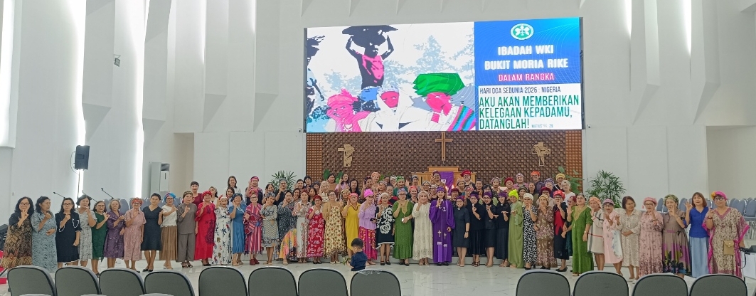 Momentum ibadah aras W/KI Bukit Moria Rike yang serangkai dengan Hari Doa Sedunia tahun 2026