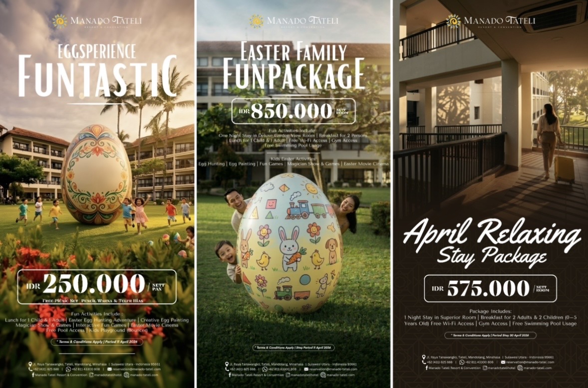 Promo April di Manado Tateli Resort