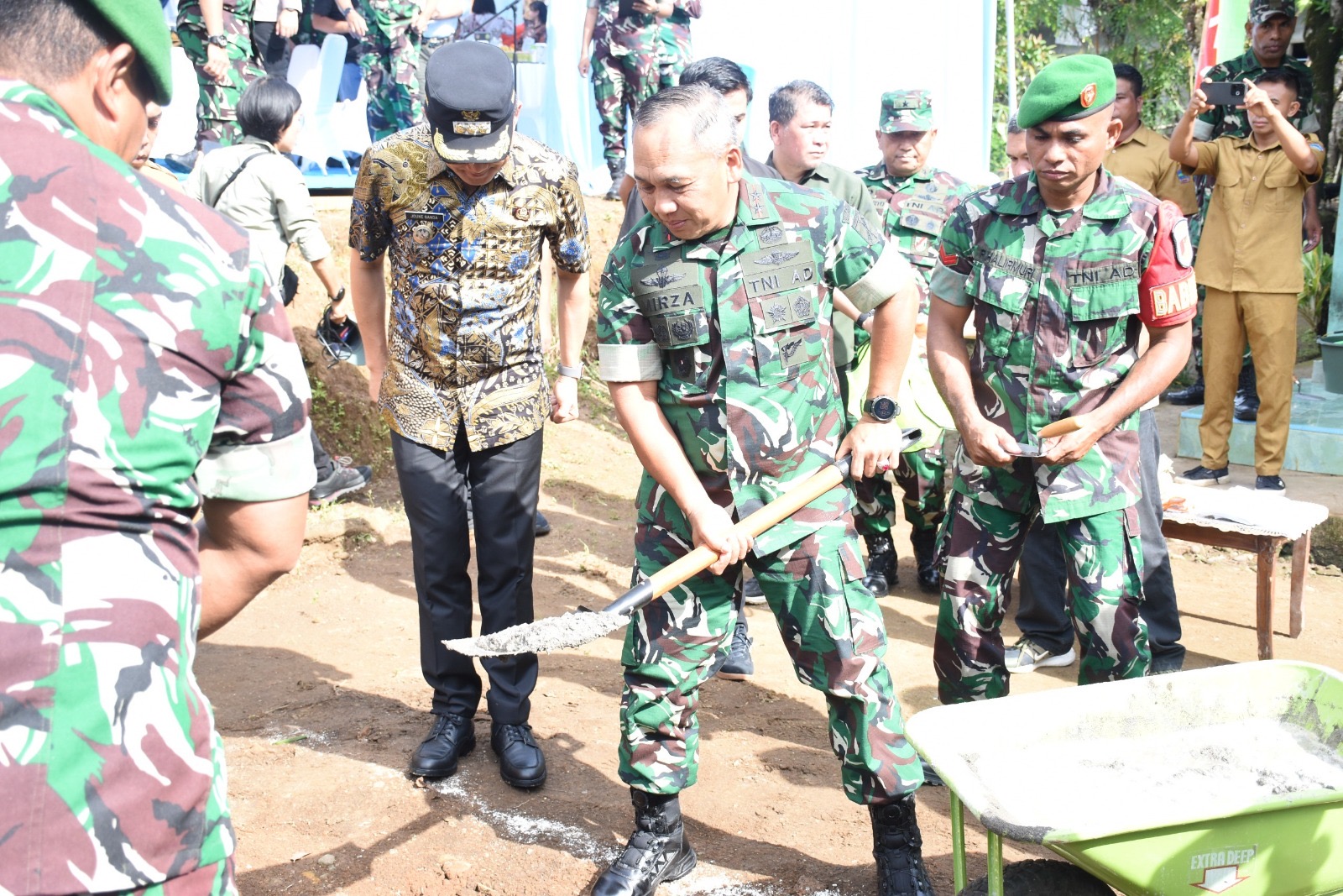Pangdam XIII/Merdeka Pimpin Groundbreaking Pembangunan Serentak 14 Jembatan Perintis Garuda di Prov Sulut dan Gorontalo