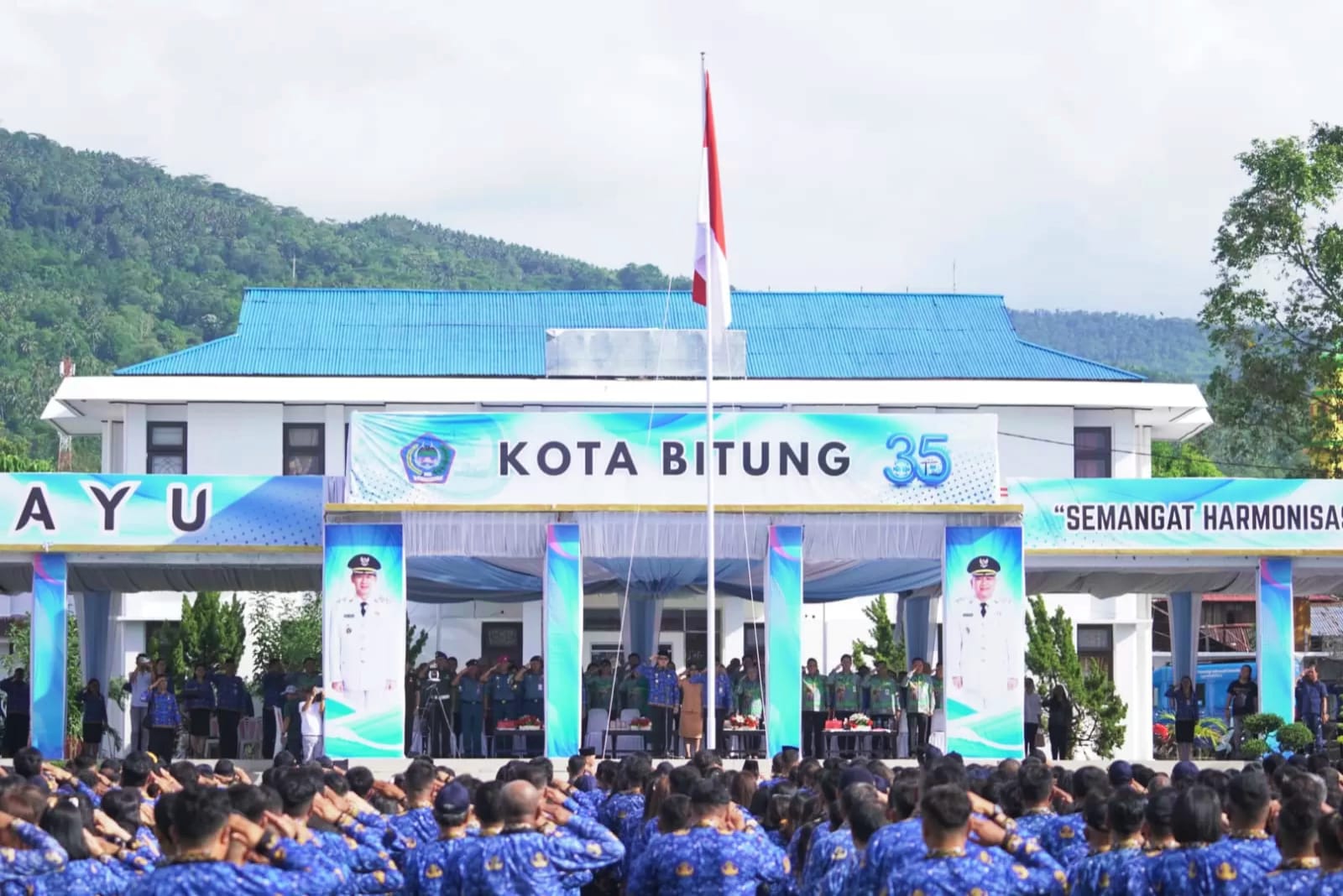 Apel Korpri yang digelar Pemkot Bitung beberapa waktu lalu.(Dok Istimewa)