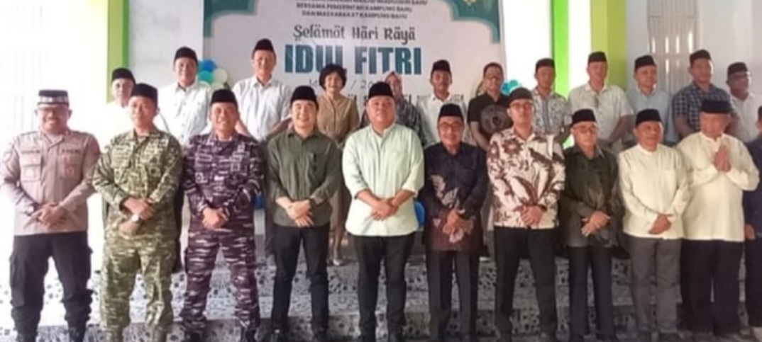 Bupati Michael Thungari dan Wabup Tendris Bulahari bersama unsur forkopimda dan tokoh agama.