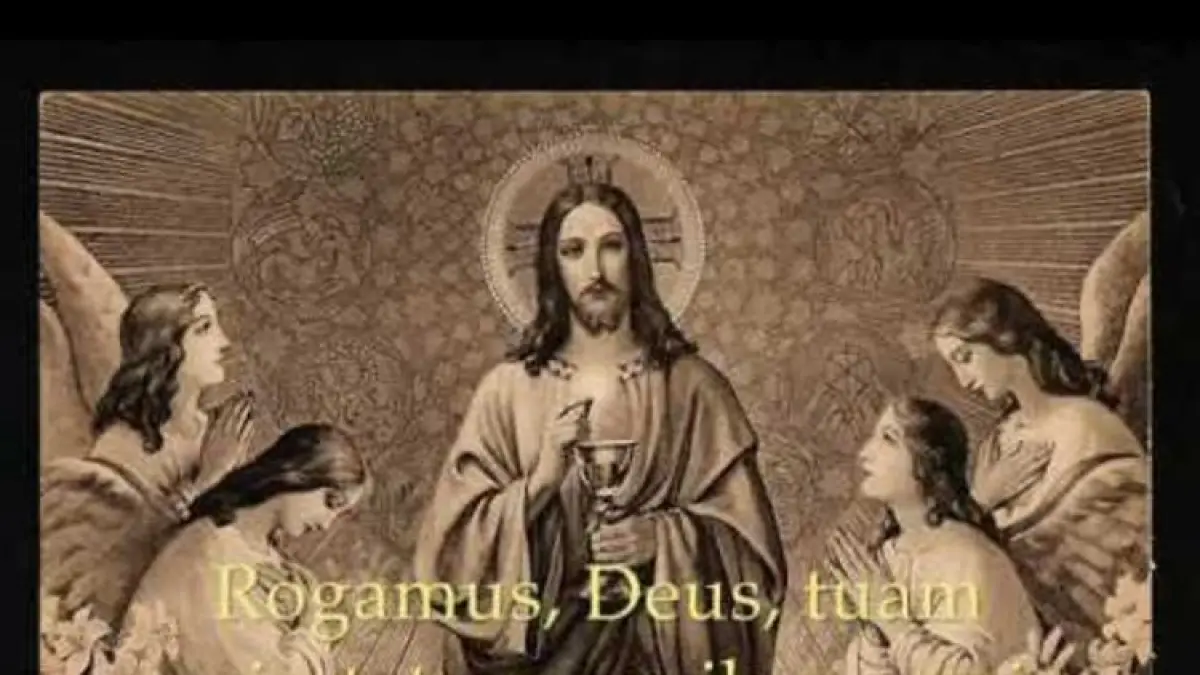 Rogamus, Deus, tuam maistatem: auribus sacris