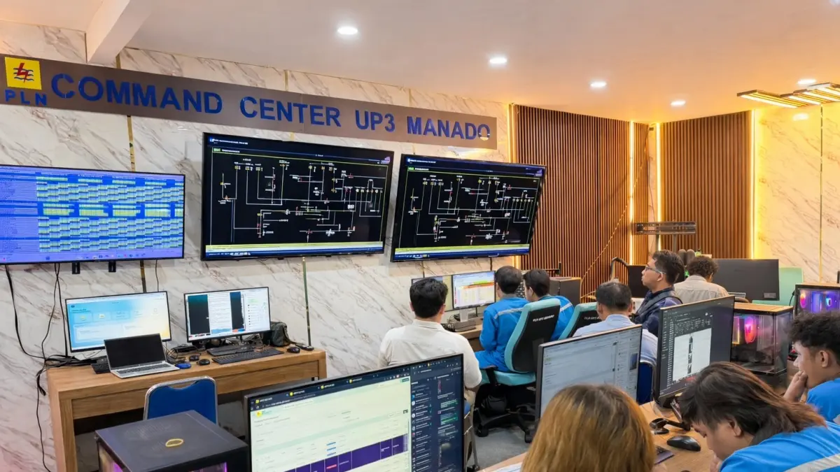 Suasana Command Center PLN UP3 Manado. (Dok PLN UID Suluttenggo)