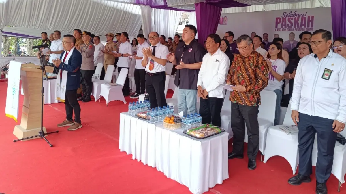 Suasana Ibadah Agung HUT ke 100 Pemuda GMIM