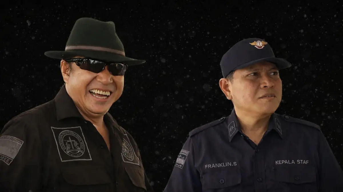 SUKACITA MELAYANI: Panglima Panji Yosua P/KB Sinode GMIM James Sumendap SH MH dan Kepala Staf Panji Yosua P/KB Sinode GMIM Pnt Franklin Sinjal SH MH.&nbsp;