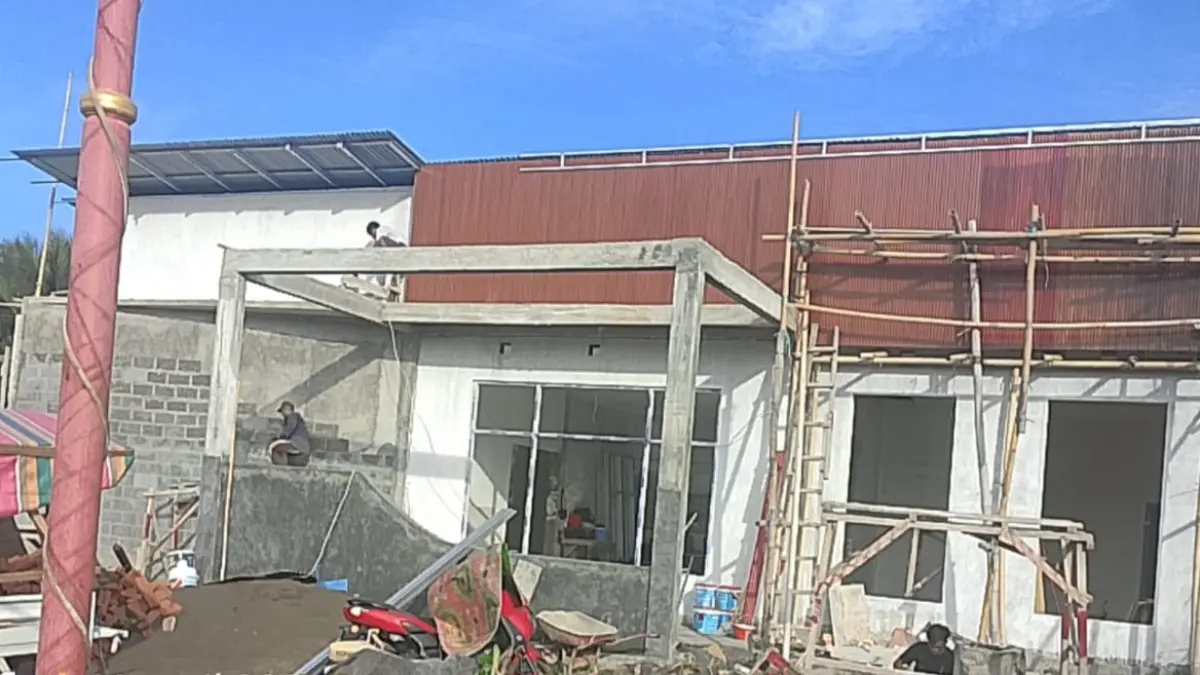 Kondisi Bangunan KUA yang Kena Sorot LSM Karena Molor. 