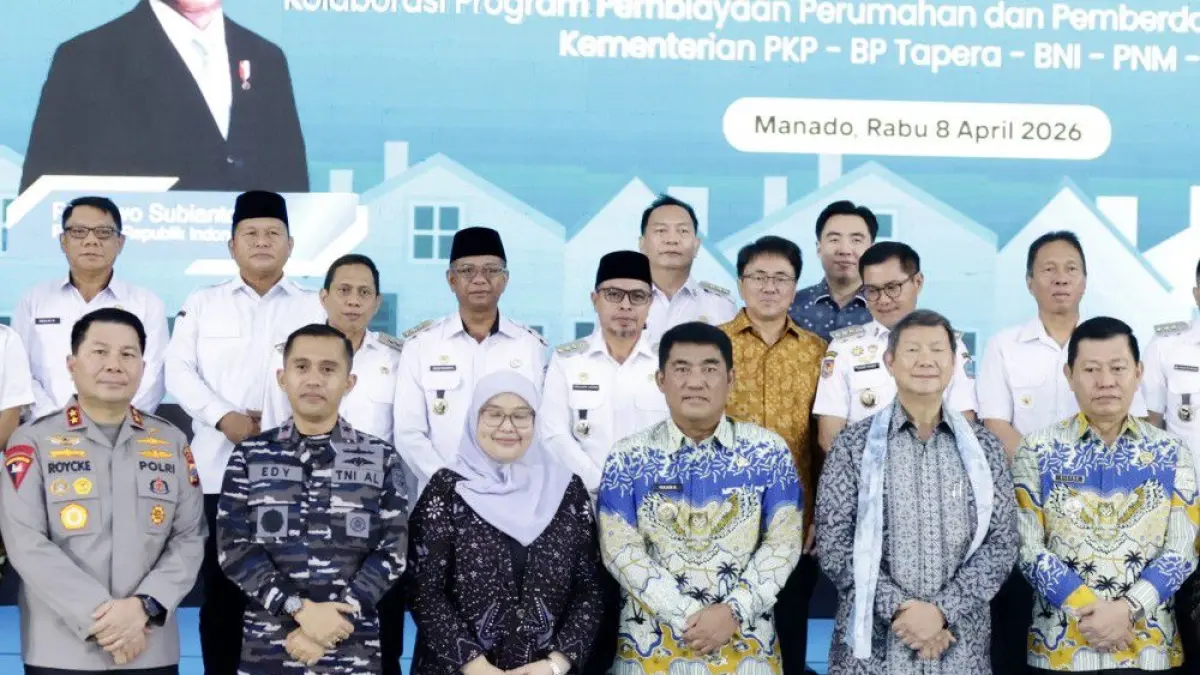 Bupati Oskar Manoppo menghadiri kegiatan Sosialisasi dan Closing KUR Perumahan, Sosialisasi Rumah Subsidi, serta Peluncuran Program BSPS tingkat Provinsi Sulawesi Utara, Rabu (8/4).