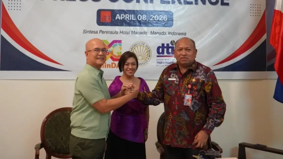 Konsul Jenderal Republik Filipina di Manado,  Mary Jennifer Domingo Dingal, Gubernur Davao de Oro, Hon. Raul G. Mabanglo, Kaban Perbatasan Sulut Henry Kaitjily.