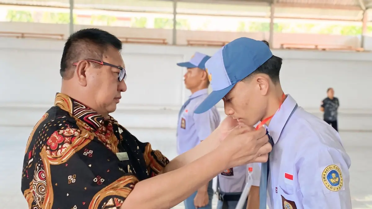 RESMI: Wakil Bupati Minahasa Selatan Theodorus Kawatu saat membuka kegiatan Seleksi Calon Pasukan Pengibar Bendera Pusaka (Paskibraka) Kabupaten Minahasa Selatan Tahun 2026.