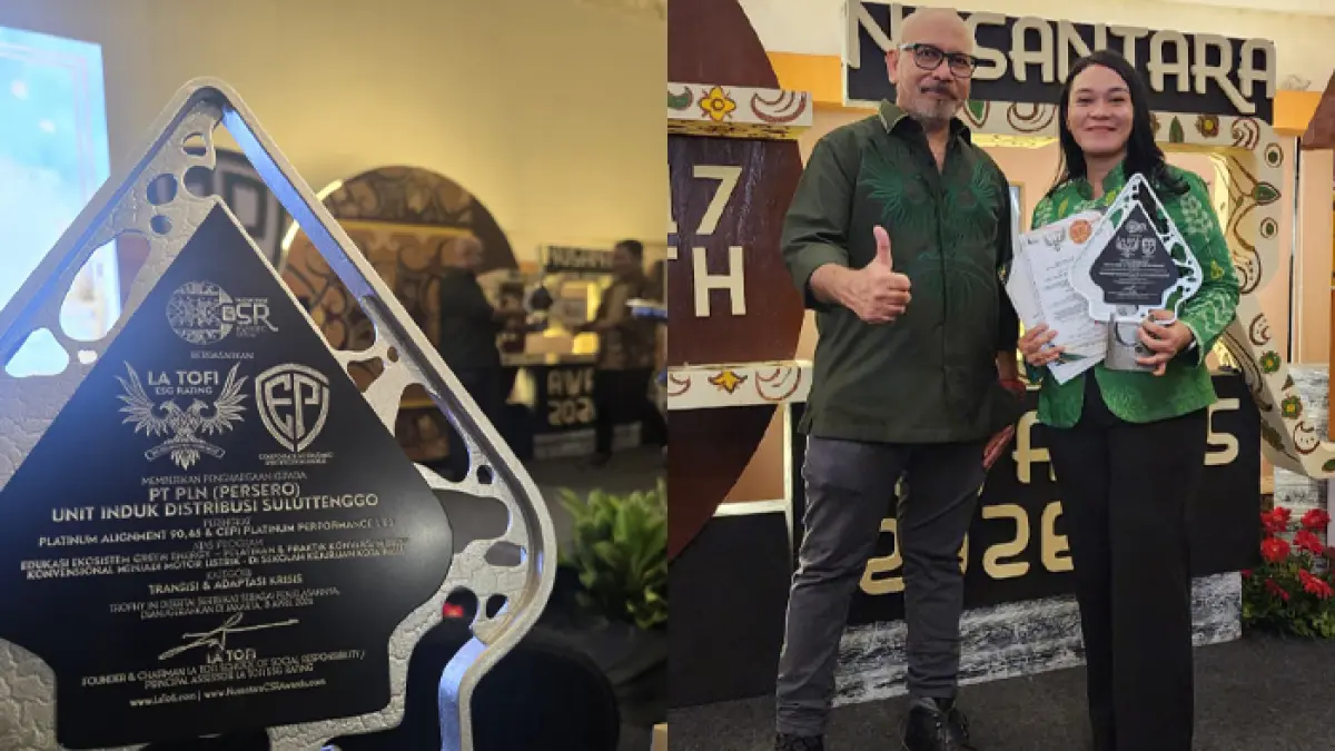 PLN UID Suluttenggo Raih Predikat Platinum di Nusantara CSR Awards 2026