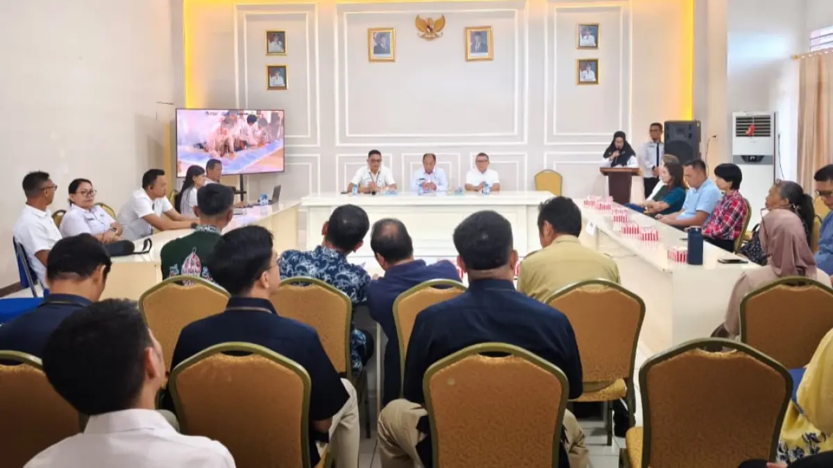 Bapenda Kota Bitung melaksanakan rapat bersama stakeholder.(Dok Istimewa)