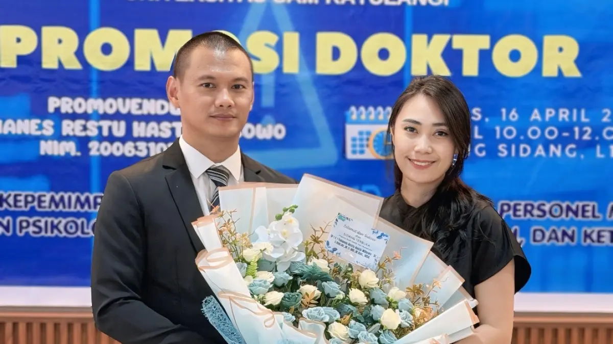 Letkol CKU Yohanes Restu Hasto Wibowo didampingi sang istri tercinta