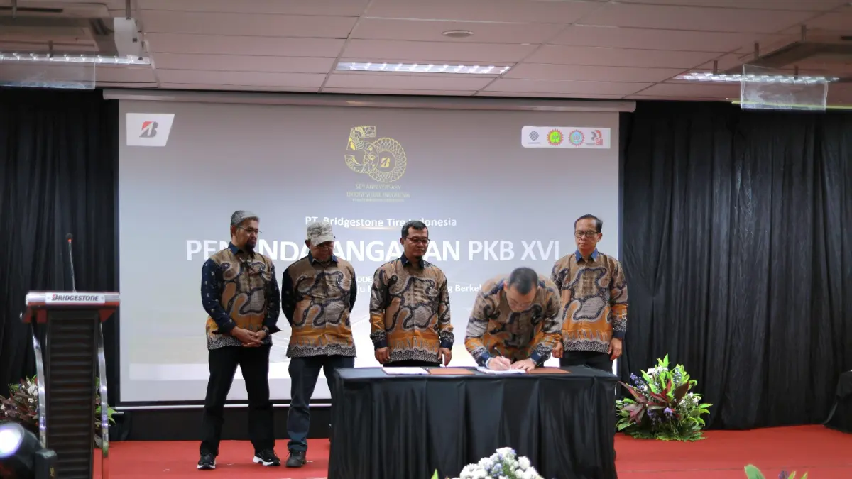 Menaker RI bersama Jajaran manajemen Bridgestone Indonesia