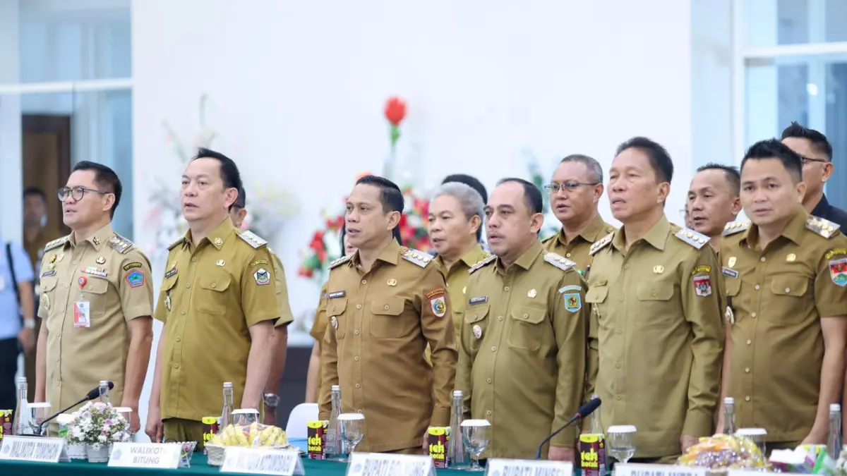 RESMI: kehadiran Bupati Minsel, Franky Donny Wongkar (FDW), dalam agenda strategis Komunikasi Eksekutif Pengawasan Badan Pengawasan Keuangan dan Pembangunan (BPKP) se-Sulawesi Utara, Selasa (21/4).