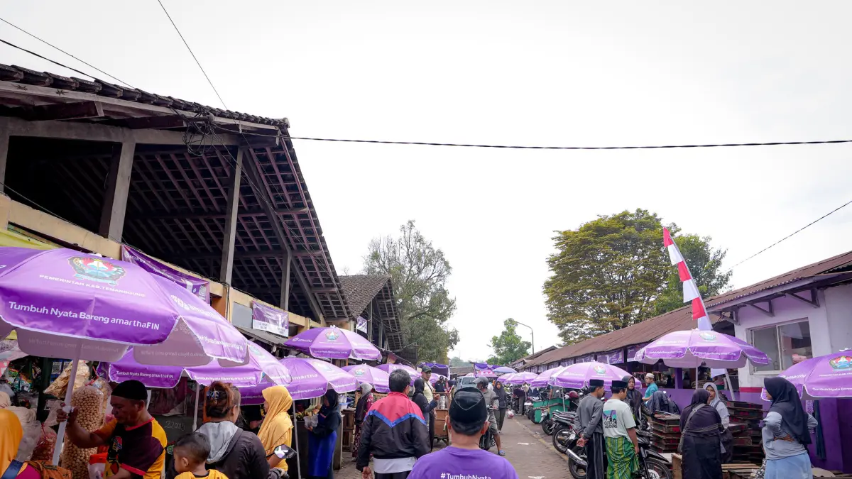 Suasana PAsar Kranggan, Temanggung Jawa Tengah