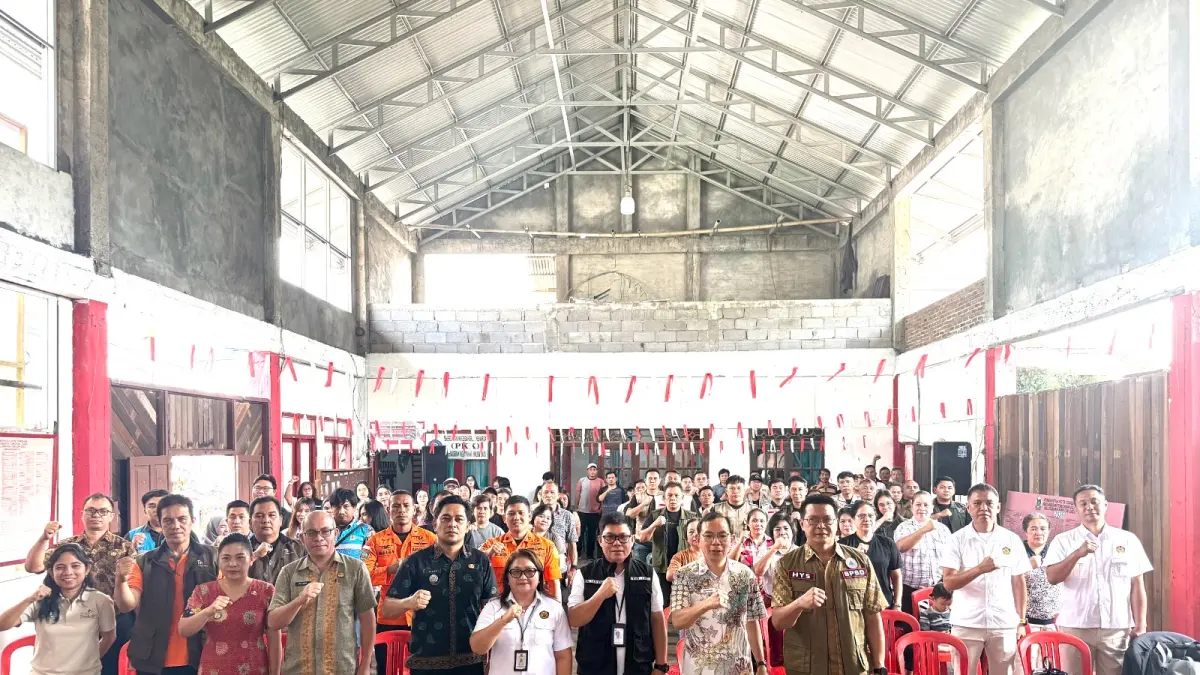 Peluncuran Program Desa Siaga Bencana di Kelurahan Kinilow dan Kinilow Satu, Kota Tomohon.