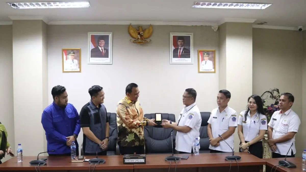STUDING: Jajaran DPRD Sumsel diterima jajaran Sekretariat DPRD Sulut.
