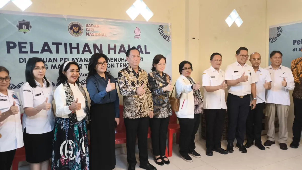 Kunjungan kerja Komisi IX DPR RI di SPPG Matani Dua disambut baik oleh jajaran Pemkot Tomohon. Dok istimewa 