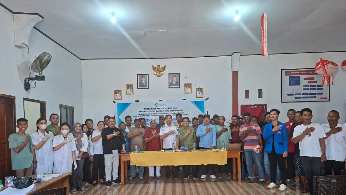 TURUN LANGSUNG: Program Pengembangan Desa Sehat (PPDS) Tahap II, tim pengabdian masyarakat melakukan pendampingan intensif bagi nelayan di Desa Likupang II, Kecamatan Likupang Timur, Rabu (22/4).