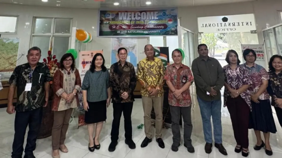peresmian Bharat Corner di Unsrat Manado