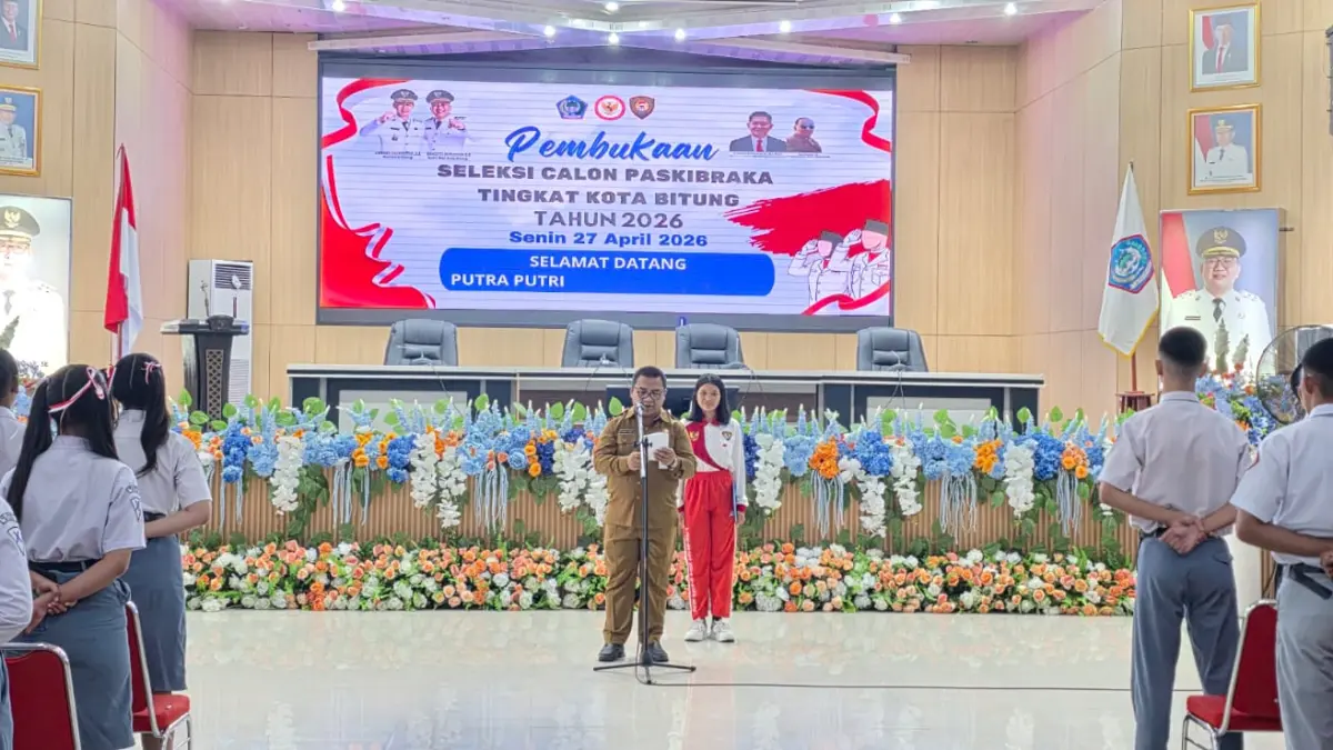 Pembukaan seleksi calon Paskibraka Kota Bitung 2026.(Dok Istimewa) 
