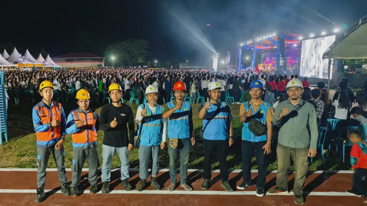 Petugas PLN mengawal rangkaian perayaan Paskah Nasional 2026 yang berlangsung pada 25–26 April 2026 di Kabupaten Sigi dan Kota Palu, Sulawesi Tengah.