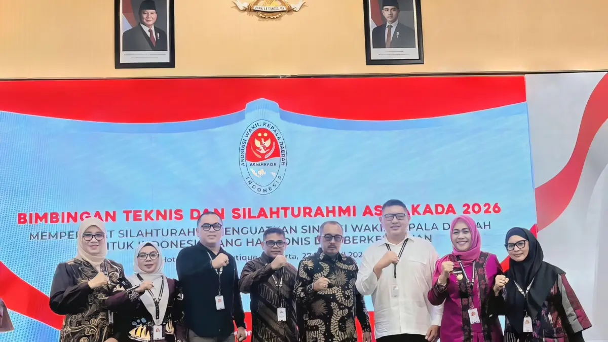 MANTAP: Wakil Bupati Minsel, Brigjen TNI (Purn.) Theodorus Kawatu, hadir langsung dalam Pembukaan Bimbingan Teknis (Bimtek) dan Silaturahmi Asosiasi Koalisi Wakil Kepala Daerah Indonesia (ASWAKADA) Tahun 2026 yang digelar di Hotel Golden Boutique, Kemayoran, Jakarta, Senin (27/4).
