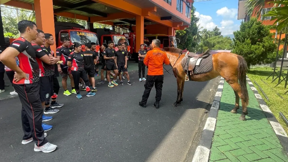 Basarnas Sulut gelar latihan berkuda untuk menunjang operasi SAR