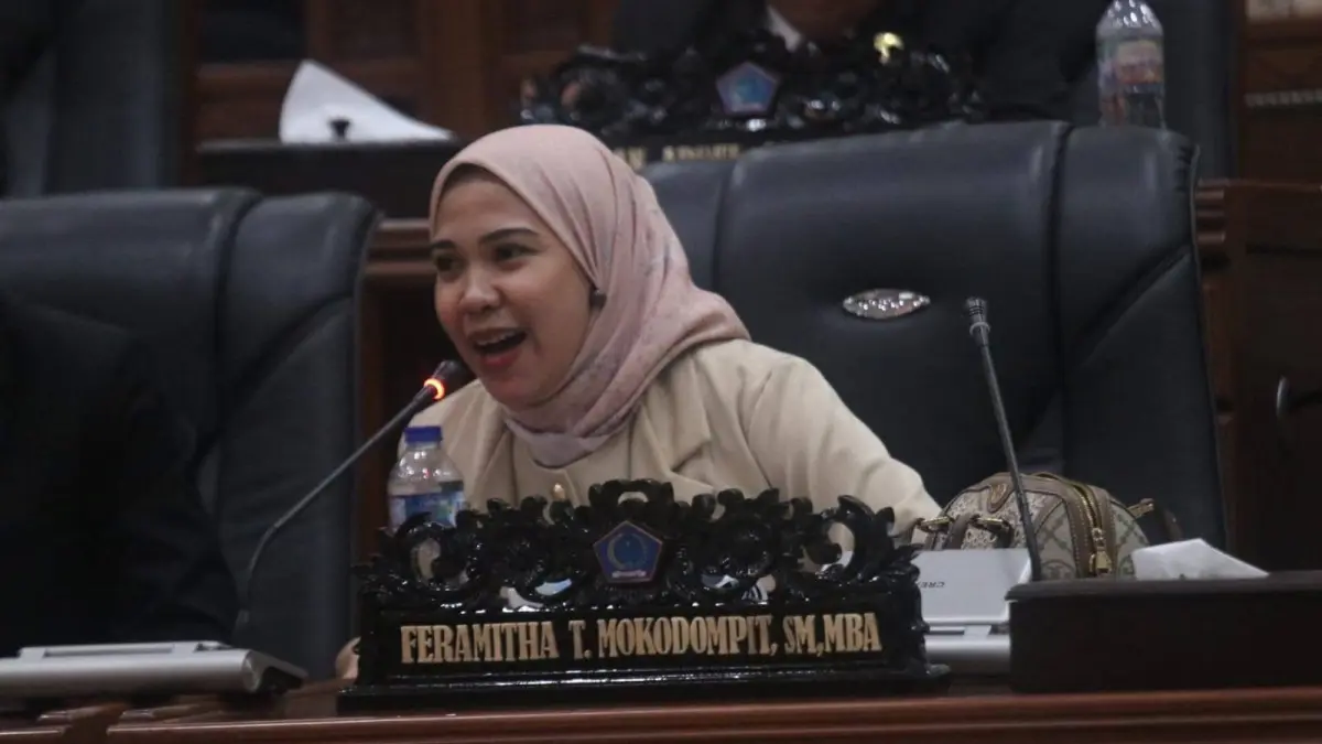 Laporan reses Dapil Bolmong Raya oleh Feramitha Mokodompit.