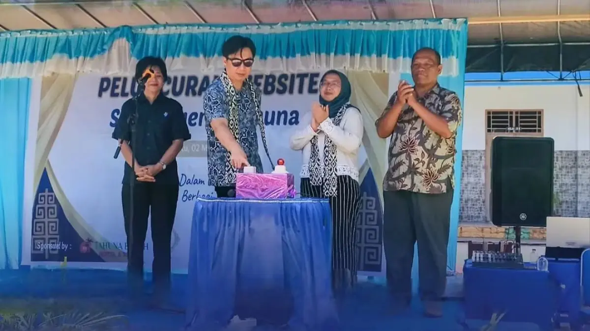 Peluncuran Website SMP Negeri 1 Tahuna, Sabtu (02/05/26).