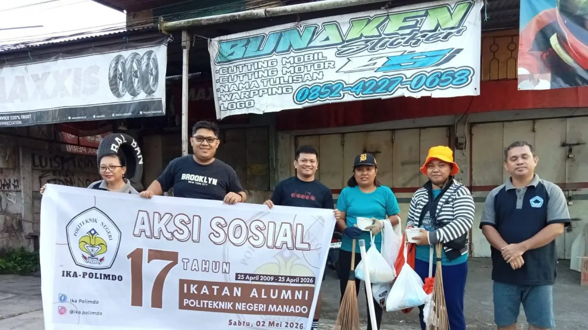 Aksi sosial yang dilakukan IKA Polimdo