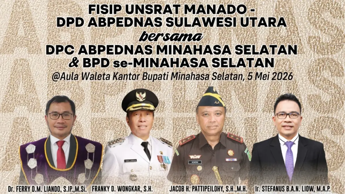 FISIP Unsrat Kolaborasi APBPEDNAS Kawal Pilkades Minsel