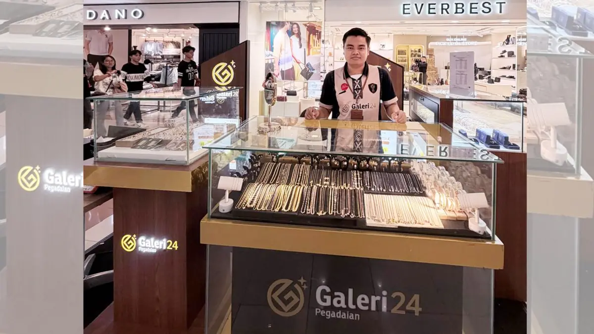 Galeri24 Bazaar emas di Atrium Mega Mall Manado