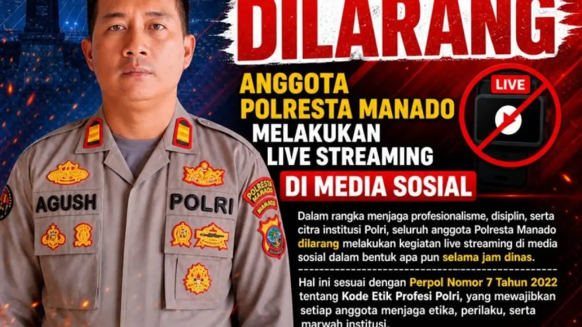 Imbauan resmi yang dikeluarkan Polresta Manado