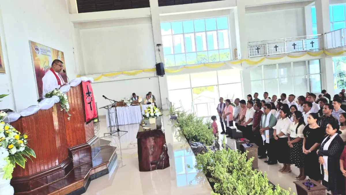 SUKACITA MELAYANI: Badan Pekerja Majelis Wilayah Manado Barat Daya menggelar Ibadah Pelantikan Panitia Pelaksana HUT ke-56 Wilayah MBD Tahun 2026, Minggu 26 April 2026.