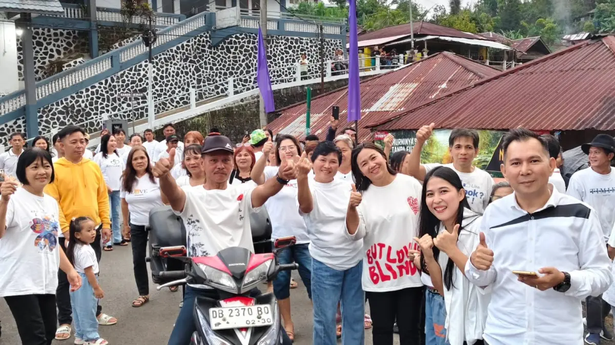 Kim Gery Tawaang (KGT) mencuri perhatian dalam kontestasi Pemilihan Hukum Tua (Pilhut) serentak Kabupaten Minahasa 2026.