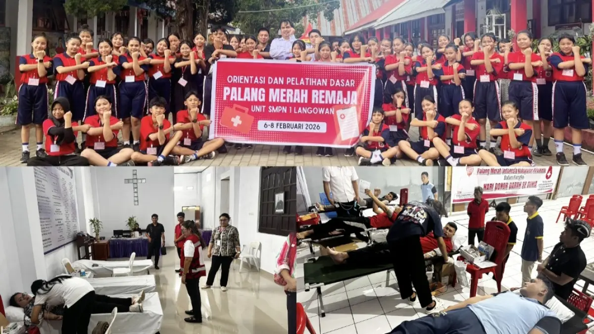 TERUS BERPERAN: PMI Kabupaten Minahasa terus berperan menggalakan aksi kemanusiaan kepada masyarakat.