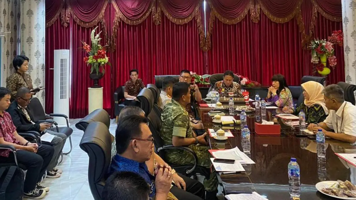 RESMI: Rapat Forum Koordinasi Pimpinan Daerah (Forkopimda) Kabupaten Minahasa Selatan Bulan Mei 2026 yang dipimpin langsung Bupati Franky Donny Wongkar, Kamis (7/5), di Kantor Bupati Minsel.