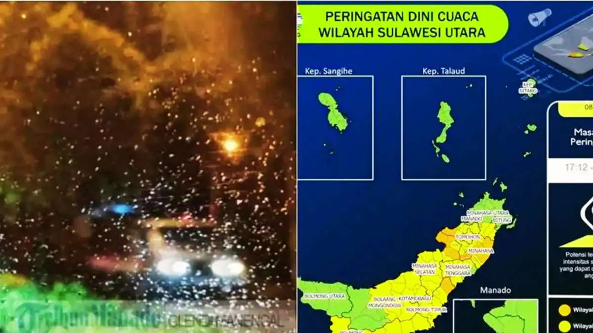 Daerah Yang Potensi Hujan Lebat