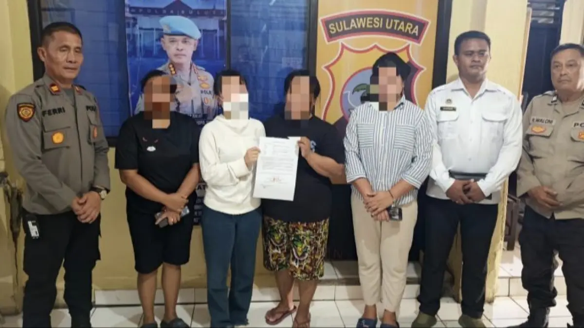 SELESAI: Polsek Tuminting mediasi permasalahan warga terkait dugaan limbah dari kantor SPPG Tumumpa Dua di Mapolsek Tuminting, Selasa (12/5)