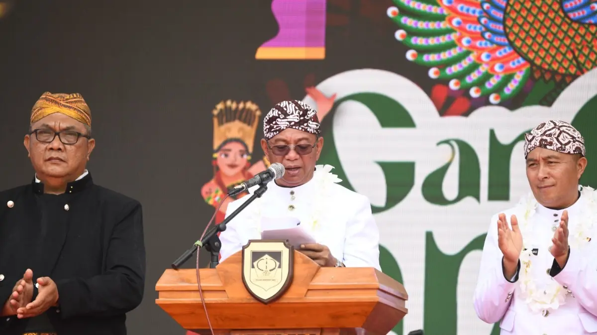 Bupati Oskar Manoppo dalam acara penutupan Java Culture Fest (JCF) Boltim 2026, Sabtu (16/5).