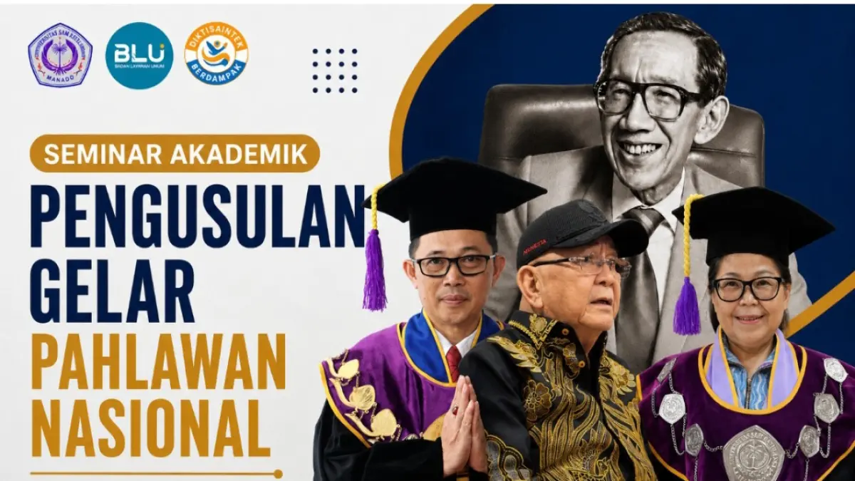 Universitas Sam Ratulangi dan Majelis Keluarga Besar Permesta Kembali Gelar Seminar Pengusulan Gelar Pahlawan Nasional Prof Soemitro