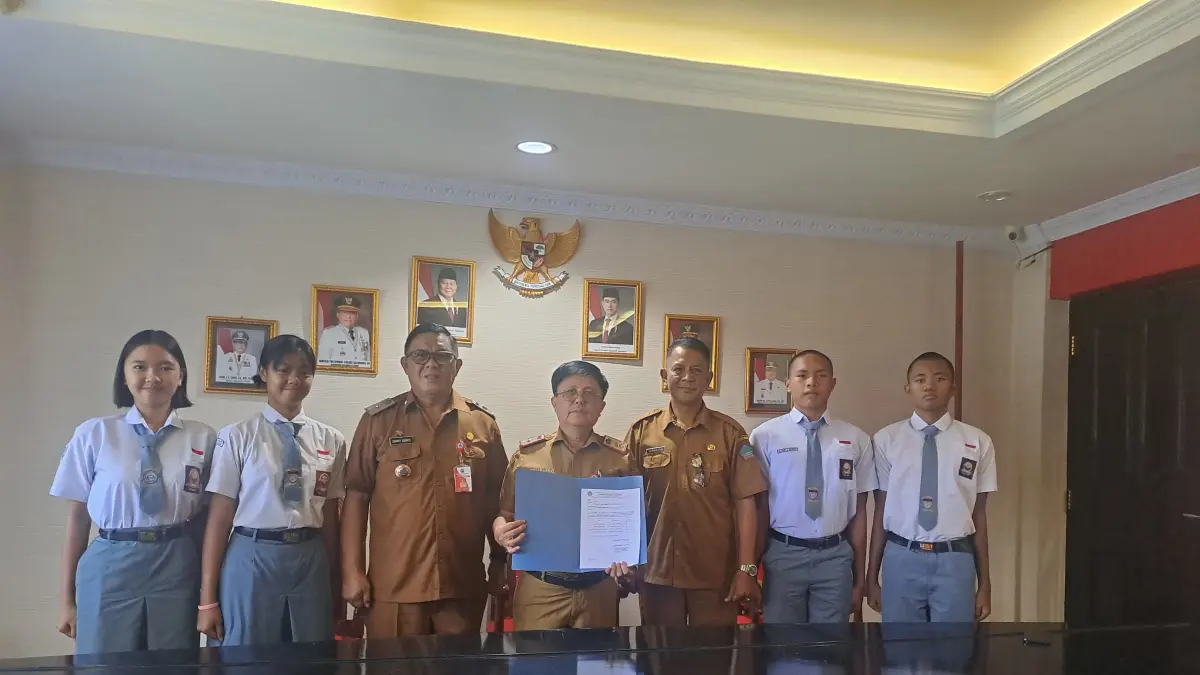 Diutus-Empat calon Paskibraka asal Minut resmi dilepas untuk mengikuti seleksi tingkat Provinsi