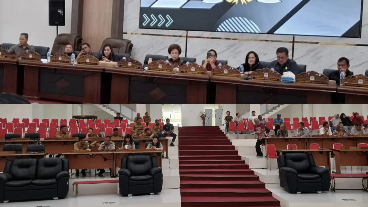 FASILITASI: Rapat dengar pendapat lintas Komisi 1 dan 3 bersama sejumlah instansi terkait dan perwakilan masyarakat, Senin (18/5) di ruang paripurna