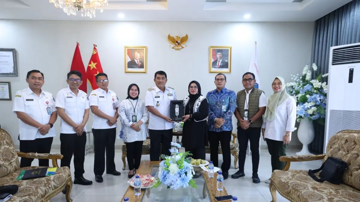Gubernur Yulius Selvanus menerima kunjungan dari BPJS TK.