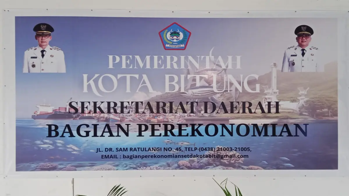 Kantor Bagian Perekonomian Setda Kota Bitung.(Franky/MP)