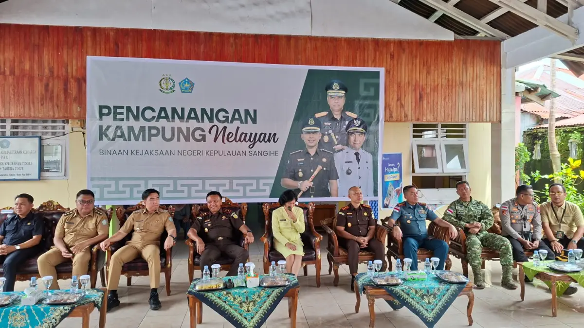 Pencanangan Kampung Nelayan Tidore, Kecamatan Tahuna Timur, Kabupaten Sangihe, Senin (19/05/26)
