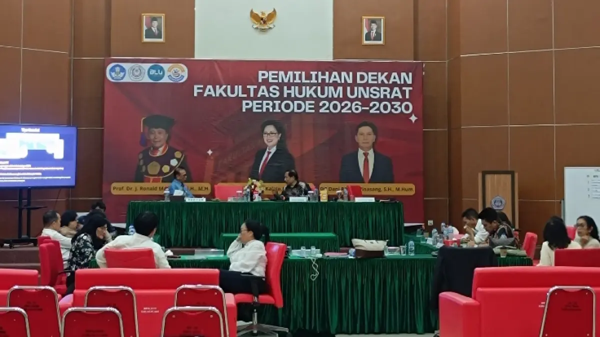 Suasana Pemilihan Dekan Fakultas Hukum Unsrat Manado dalam Sidang Senat Tertutup